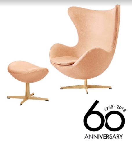 Egg Chair & Footstool (SET) - 60th Anniversary Edition